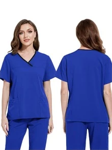 High Repurchase Rate! Skin-Friendly & Breathable Hand Washing Smock For Women, Quick-Drying Soft & Loose Style, /Lab Uniform, So Comfortable You Won't Want To Take It Off, Highly Recommended By Repeat Customers - Royal Blue - View 4
