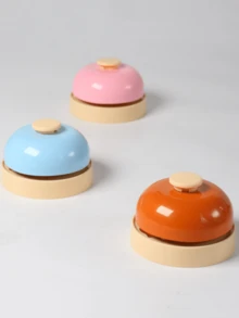 1pc Metal Buzzer Button, Calling Bell Buzzer Suitable For Front Desk Serving Bell, Pet Puzzle Button - Pink - View 4