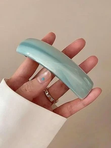 1pc/4pcs/6pcs High Quality Fashion Hair Clips, Spring Clamps, Large French Style Hair Clips For Girls, Hair Accessories, Shiny Oval Arch Hair Clips, Head Accessories - Multicolor - View 13