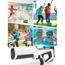 Electric Automatic Water Gun With 5 Meter Pressure Launcher - Green - View 5