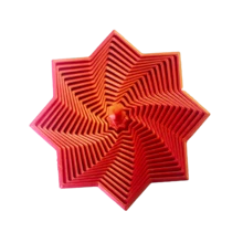 3D Printed Expanded Sensory Fidget Star, Fractal Fidget Hexagon With Handles, Honeycomb Whirling Spiral Design, Stress Relief Whirling Spiral - Multicolor - View 8