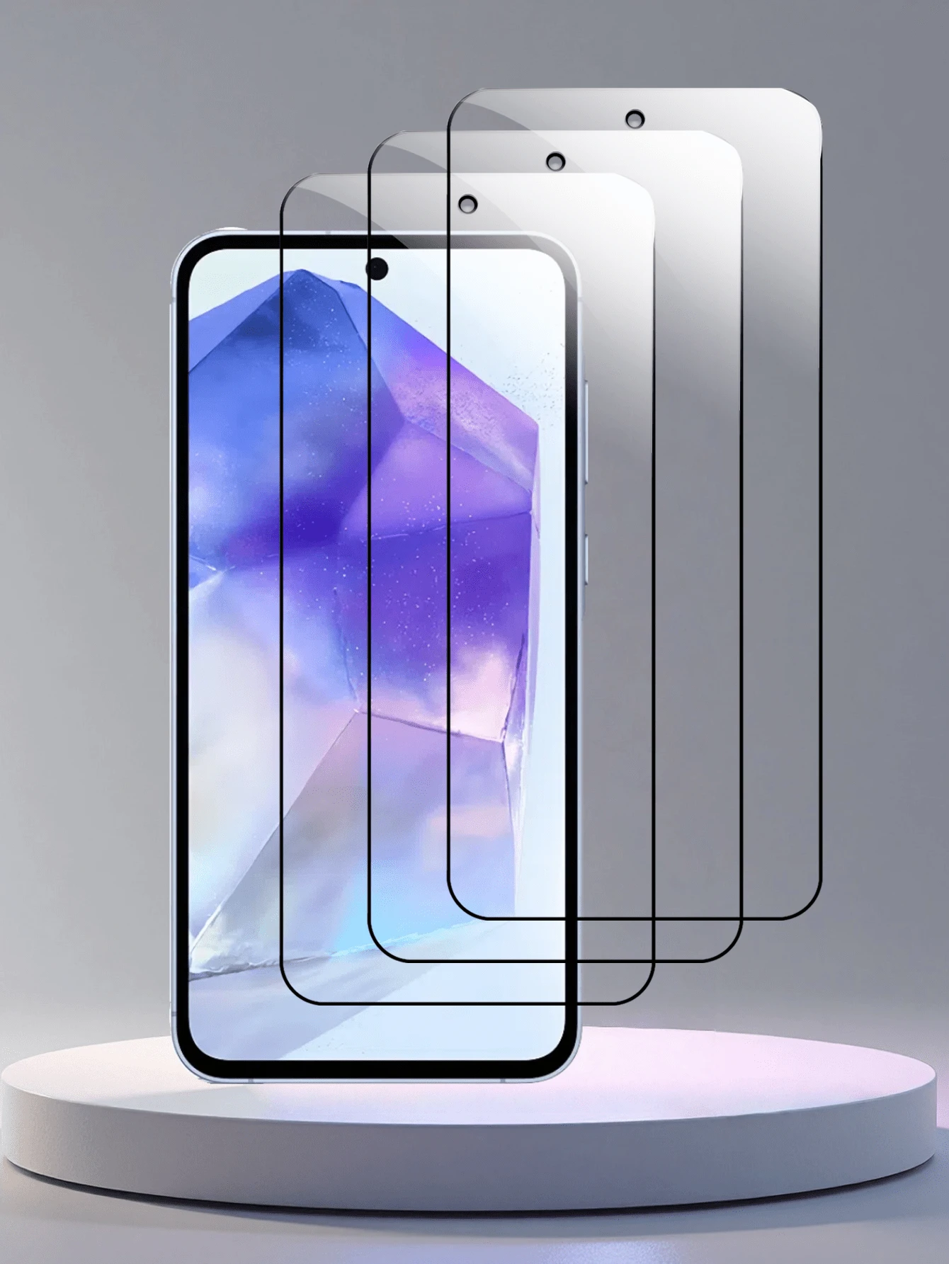 3 buc. ecran protector Galaxy HD Silk-Screen, sticlă securizată anti-zgârieturi și anti-amprentă