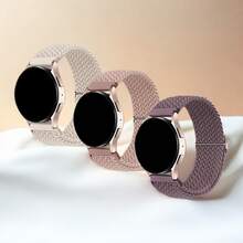 3 paquetes de correa elástica trenzada y ventilada compatible con Apple Watch Series 11 de 42 mm y 46 mm para hombres y mujeres, estilos deportivos y de ocio compatibles con Ultra de 49 mm, 45 mm, 44 mm, 46 mm, 42 mm, 41 mm, 40 mm y 38 mm, Ultra 2/Ultra, correa de nailon elástico tejido suave y casual, compatible con cierre de bucle único ajustable Series 11/10/9/8/7/6/5/4/3/2/1/SE