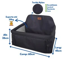 Car Seat For 2 Pets Together In The Car For Small Dogs Up To 30kg - Pink - View 5
