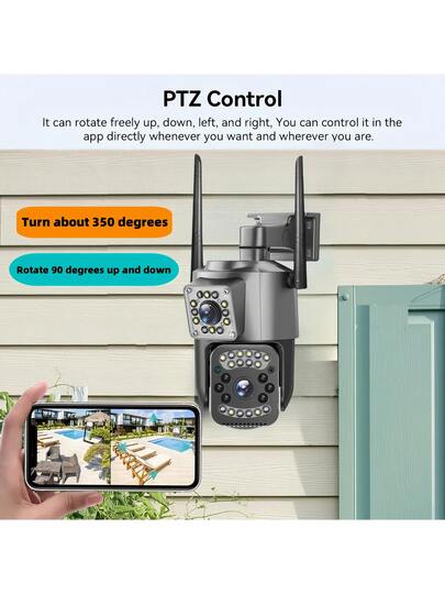 SWVW 4K 8MP 10X Zoom Dual Lens 4G IP Camera Night Vision Ai Human Detect PTZ Outdoor Video Camara Wireless V380 Pro CCTV Security Protection,Supports Sim Card RJ 45 Connection,4G Indoor Home view 4