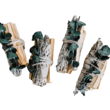 Vara de sahumerio aromática de salvia blanca, palo santo, eucalipto y lavanda, con aroma relajante y sanador a vainilla