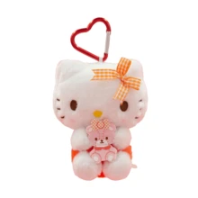 Sanrio 官方授权的三丽鸥朋友毛绒包挂件、钥匙扣和吊坠，配有心形扣环 - 可爱的收藏毛绒配饰，适用于背包、手提包、托特包、单肩包、旅行包、行李箱、钥匙扣、钱包拉链和汽车后视镜。 - 彩色 - 查看 11