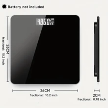 1 件电子体重秤，精准秤，家用小型 26.01 厘米，智能精准人体秤，体重秤，家用称重使用 2 节 AAA 电池（不含电池），家居用品，返校用品 - 彩色 - 查看 9