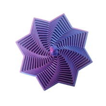 3D Printed Expanded Sensory Fidget Star, Fractal Fidget Hexagon With Handles, Honeycomb Whirling Spiral Design, Stress Relief Whirling Spiral - Multicolor - View 12