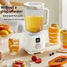 Multi Functional USB Rechargeable Juicer With Digital Display - Perfect For Smoothies, Milkshakes, And Fresh Fruit Drinks - Easy To Clean, Perfect For Home, Office, And Travel - Portable Blender, Smoothie Juicer