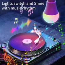 4pcs, Smart Bulbs, Smart Light Bulbs RGBCW LED Color Changing BuIbs Smart Home Devices With Dimmable Music Sync, Led Lights For Bedroom Wireless Light Bulbs With App Control, Suitable For Scenarios Such As Bedrooms And Living Rooms. - 查看 9