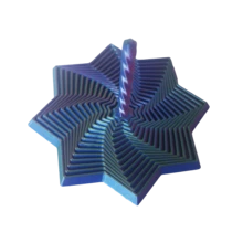 3D Printed Expanded Sensory Fidget Star, Fractal Fidget Hexagon With Handles, Honeycomb Whirling Spiral Design, Stress Relief Whirling Spiral - Multicolor - View 9