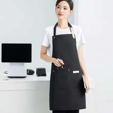 1pc Durable Waterproof Canvas Apron For Chef, Suitable For Restaurant, Hotel, Bakery, Salon, Nail Salon, Gardening, Household Cleaning, BBQ, Hairstylist