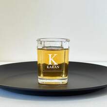Personalized Mini Whiskey Glass, Groomsman Custom Gift, Laser Engraved Glass Cup, Wedding Party Whiskey Glass, Wedding Favor, Groomsman Gift, Personalized Mini Whiskey Glass, Engraved Groomsman Design, Groom Beer Mug, Wedding Party Engraved Glass, Groomsman Engraved Beer Mug - Transparent - View 9