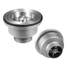 Cespol Desagüe Fregadero Cocina Baño Tubo Doble Flexible - Gris - Ver 10