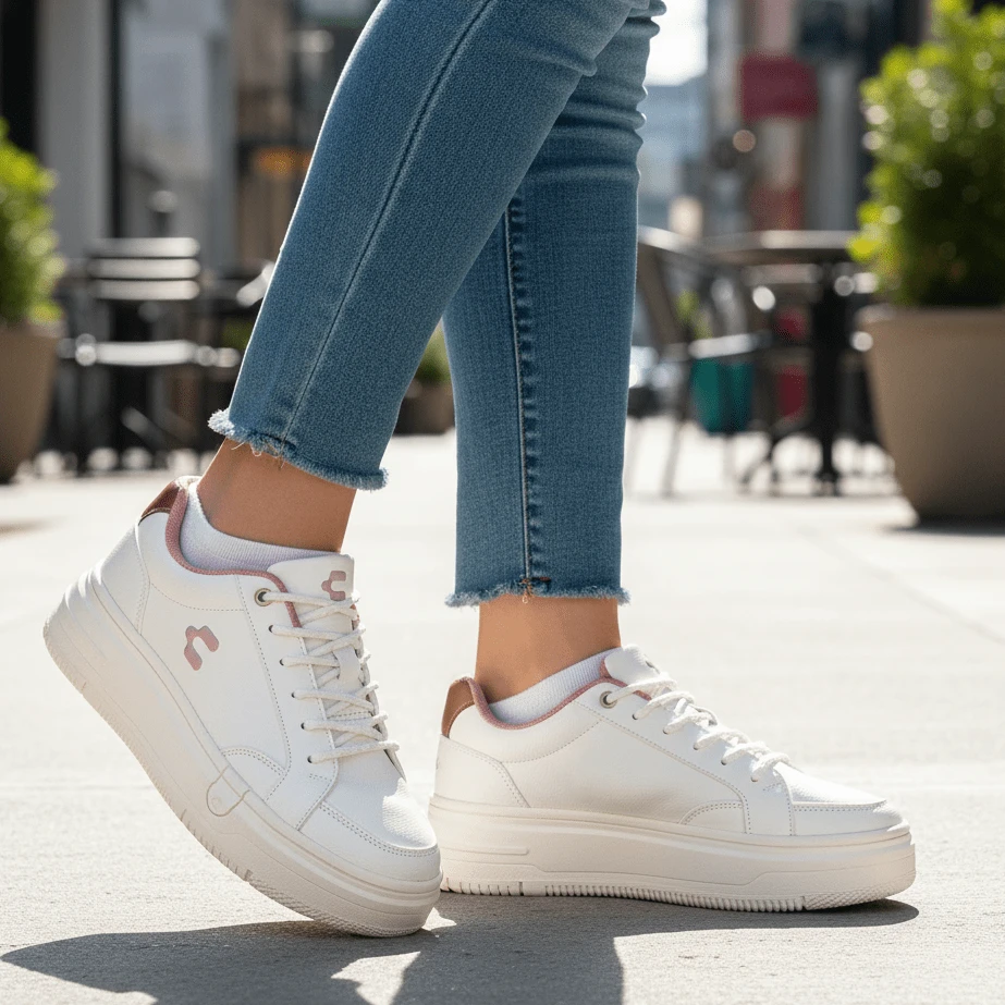 Tenis Mujer  Charly Blanco - Blanco - Ver 1