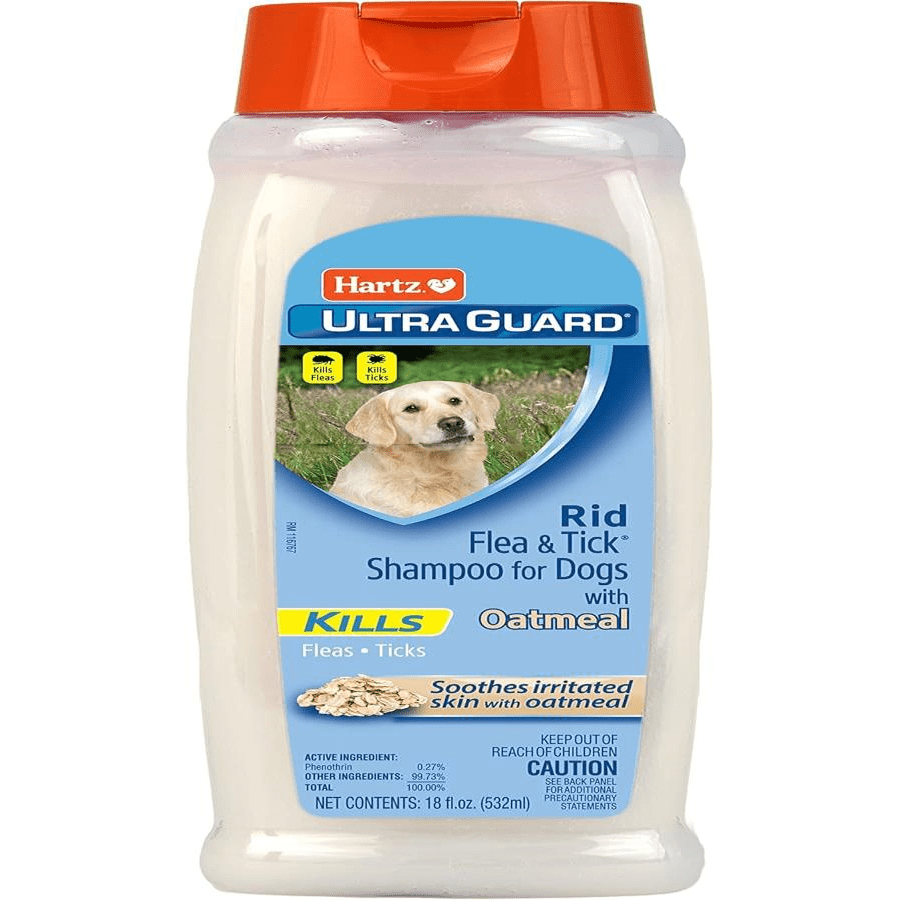 Hartz UltraGuard Rid Flea &Amp; Tick Oatmeal Dog Shampoo, 18 Oz Bottle