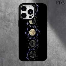 Fundas y carcasas protectoras para teléfono con diseño de flores y bolas negras, con orificios grandes. Compatibles con phone 16 Pro Max, 16, 15 Pro, 14, 14 Plus/14 Pro Max, 13, 13 Pro, 12 Pro, 11/11 Pro. Regalos para cumpleaños y festividades - Blanco - Ver 4