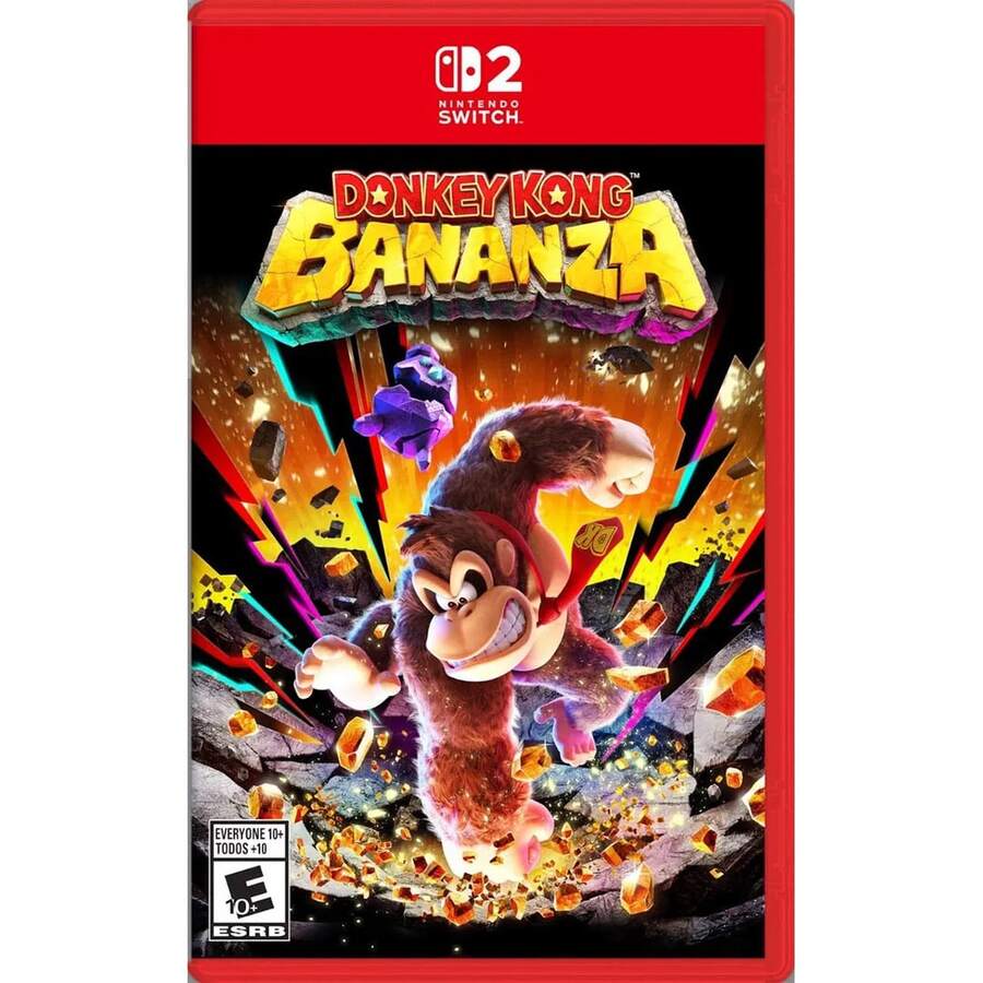 Donkey Kong Bananza - Nintendo Switch 2 (Cover - English) (US/AS) - 紅色 - 查看 1