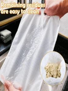 厨房网状过滤袋，现代白色多功能网状过滤袋，可重复使用的细网尼龙过滤袋，适用于酿造、制作坚果奶等 - 厨房小工具，轻松过滤，果汁和生菜过滤袋，可重复使用的细网尼龙过滤袋，适用于酿造、制作坚果奶等 - 厨房小工具，轻松过滤 - 預設 - 查看 4
