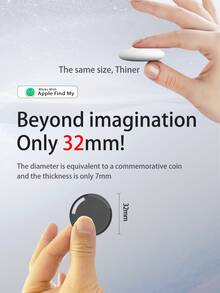 AirTag Alternative Global Locator, GPS Tracker, Pet Anti-Lost Device, Car Locator, Remote Precise Tracking, One-Touch Calling, Long-Lasting Battery, IP67 Waterproof, GPS Tracker Compatible With "Find My Global" Platform, Suitable For Elderly, Kids, Pets, Cars, Keys, Bags, Anti-Lost Reminder & Tracking (IOS Only)