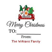 35pc Or 63pc Personalized Christmas Stickers, Supporting Text Customization, With A Size Of 4x4 Cm, Made Of PVC Material, Waterproof And Wear-Resistant, Suitable For Various Occasions.