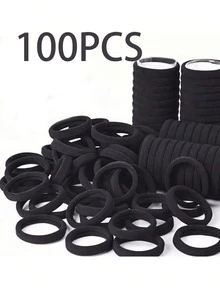 50 pièces/100 pièces Élastiques à cheveux sans couture pour boucles de cheveux, sans dommage pour les cheveux, pour attacher les cheveux, haute élasticité, élastiques, accessoires colorés pour cheveux, pas trop serrés