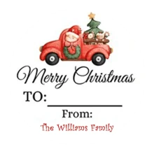 35pc Or 63pc Personalized Christmas Stickers, Supporting Text Customization, With A Size Of 4x4 Cm, Made Of PVC Material, Waterproof And Wear-Resistant, Suitable For Various Occasions.