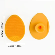 1pc Silicone Face Cleansing Brush & Exfoliating Cream, For Deep Cleansing, Soft Bristles, Blackhead & Acne Pore Care, Silicone Face & Hair Brush, Comfortable & Soft, Massages Scalp, Cleans Dirt, Baby-Grade Material, Skin Care, Beauty, Pore Brush, Face Scrubber, Face Wash, Face Cleanser - Multicolor - View 16