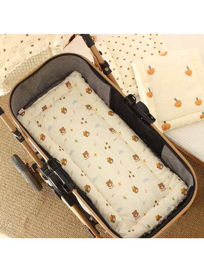1 tấm lót xe đẩy em bé, đệm ghế xe đẩy dày dặn mọi mùa, phụ kiện xe đẩy
