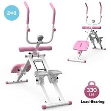 2 In 1 Stair Stepper & Ab Workout Machine - Multi-Function Trainer-Upgrade High-Efficiency Stairmaster & Ab Trainer Machine Full-Body Exercise Equipment For Home Gym Exercise - Hồng - Xem 1