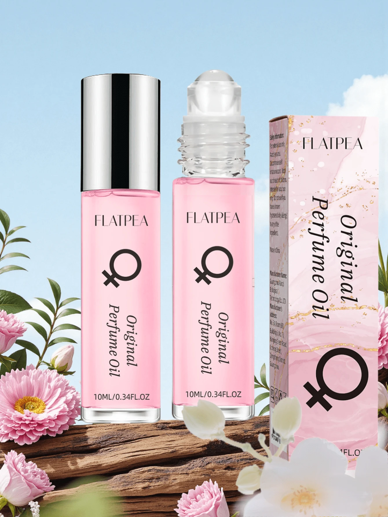 10ml/0.34fl.Oz 女士香氛油,荔枝、玫瑰、广藿香、麝香香型,不含酒精,旅行装,是送给女性的理想礼物 - 多個 - 查看 1