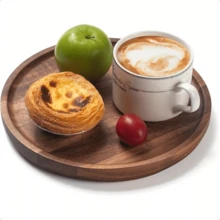 独特隔层木托盘 - 复古风格小吃盘，适合盛放甜点、小吃、面包、披萨、奶酪、水果等。| 万圣节、圣诞节和生日派对的必备之选，（食品材质），礼品托盘，优质木托盘，多功能厨房用品，家居装饰