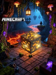 Minecraft 1pc Commemorative Edition Series Minecraft Pixel Ore Night Light - Blue/Green/Red/Yellow Style, Soft Silicone, Brightness Adjustable, USB Rechargeable, Suitable For Bedroom Decoration And Relaxation, Perfect For Sleep/Christmas And Birthday Gifts, Suitable For Teens And Adults, Themed Parties