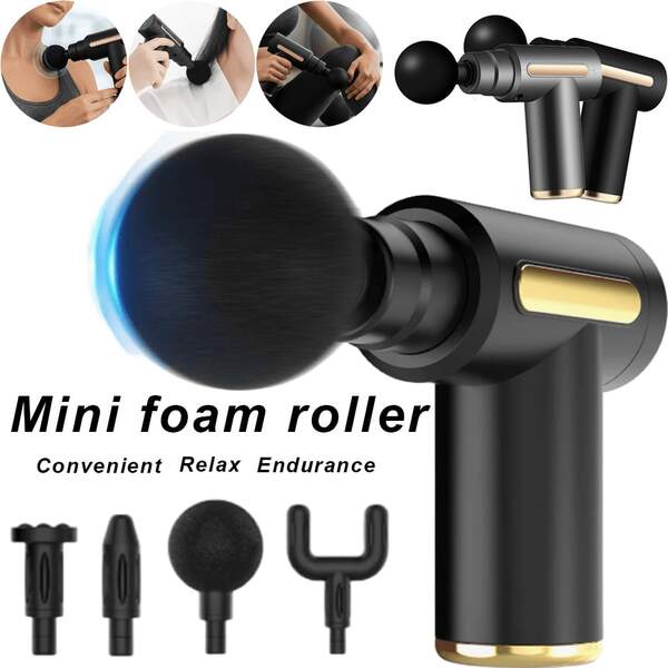 Muscle Relaxation Massage Gun, Suitable For Full-Body And Arm And Back Massage. Mini Compact, Portable, Type-C Charging, Handheld Electric Muscle Massager, Relaxing Muscles After Exercise And Fitness