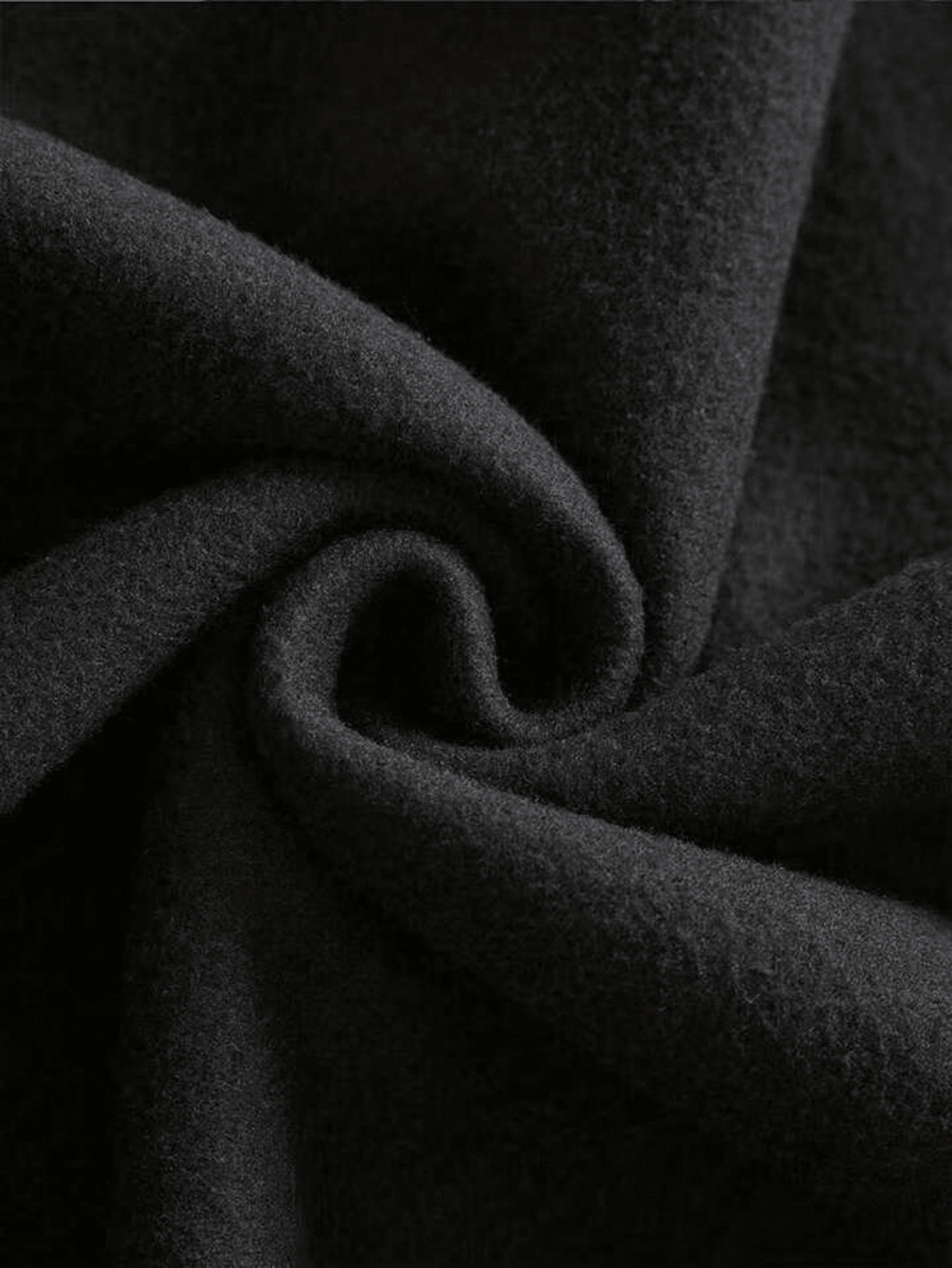 男童印花保暖连帽衫，秋冬季保暖舒适 - 黑色 - 查看 8