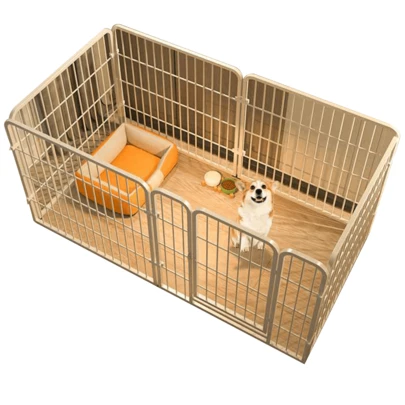 Indoor/Outdoor 6-Panel Dog Playpen: Metal Fence Enclosure – Sturdy For Small/Medium Dogs, Easy To Assemble & Rearrange