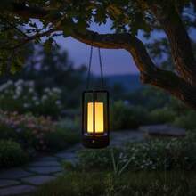 QUIGO Lantern Table Lamp Cordless, LED Night Light Portable Battery Operated Lights Rechargeable Desk Lamp 3 Colors Rechargeable Cordless Camping Bedroom Bar Wireless End Side Table Patio - 黑色 - 查看 4