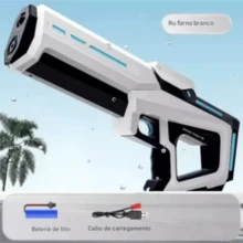 Electric Automatic Water Gun With 5 Meter Pressure Launcher - 白色 - 查看 9