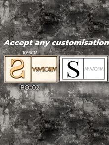 1PC Personalized Brass Ice Cube Mold Custom Letter Stamp Ice Tray - Vintage Whiskey & Cocktail Ice Maker For Home Bars, Wedding Receptions, Birthday Parties, Christmas Gifts & Special Events - Multicolor - View 5