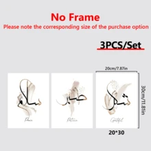 3pcs Canvas Poster, Islamic Calligraphy Painting, Canvas Wall Art, Artwork Wall Painting For Gift, Bedroom, Office, Living Room, Cafe, Bar, Wall Decor, Home And Dormitory Decoration-Canvas Material (Optional Frame)