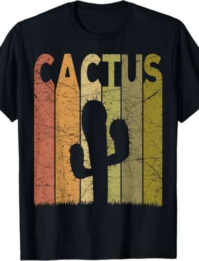 Cactus Vintage Cacti Lover Retro Cactus Succulent T-Shirt