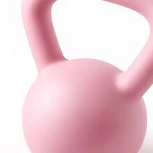 Pesa Rusa Kettlebell de Entrenamiento 4/5/6/8/10/12KG – Mancuerna de Peso Libre para Ejercicio, Fitness, Gimnasio en Casa y Musculación - Rosa - Ver 3