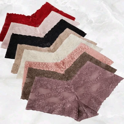 Kit com 5 Calcinhas Rendadas Shortinho Confortáveis Sexy