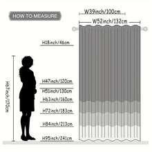 Christmas Flat Print Decorative Sheer Curtain, High Definition, Fade-Resistant, Quality Voile, Anti-Snagging, Wrinkle-Resistant, Soft & Smooth, Washable, Natural Drape, Semi-Transparent, Suitable For Living Room, Bedroom, Kitchen, Christmas Home Party Decor