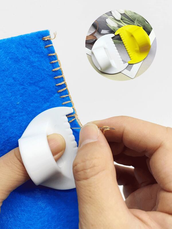 1pc Hand Sewing Awl Assist Lockstitch Tool, Available In 3mm & 4mm Sizes, Easy Threading Tool Suitable For Beginners, Elderly, And Precision Crafters, Ensures Consistent Stitching