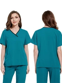 Hohe Wiederkaufrate! Hautfreundlicher & atmungsaktiver Handwasch-Kittel für Frauen, schnelltrocknend, weich & locker geschnitten, Laboruniform, so bequem, dass Sie ihn nicht ausziehen möchten, von Stammkunden sehr empfohlen