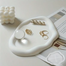 Cloud-Shaped Silicone Tray Mold - Asymmetrical Resin, Concrete & Plaster Casting Mould For Jewelry Trays, Trinket Storage & Home Decor Crafts