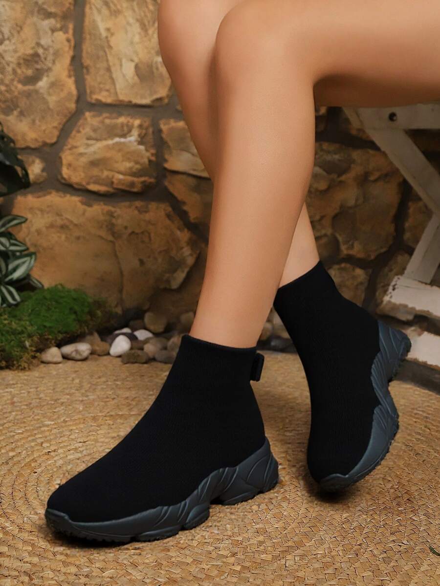 Damskie, czarne, codzienne trampki, amortyzowane buty do biegania z amortyzacją, wygodne buty do tańca, buty do karmienia piersią, buty na platformie, masywne trampki