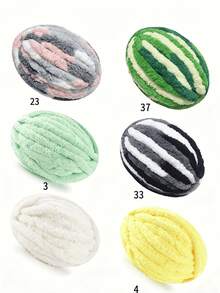 250g/50g Chunky Chenille Yarn For Hand Knitting,Fluffy Soft Jumbo Yarn By Circular Needle & Crochet Hook,Super Bulky Big Yarn For Chunky Blanket,Large Thick Arm Knitting Yarn, DIY For Arm Knit Blanket Cushion Bed Sofa Home Decor - Multicolor - View 6